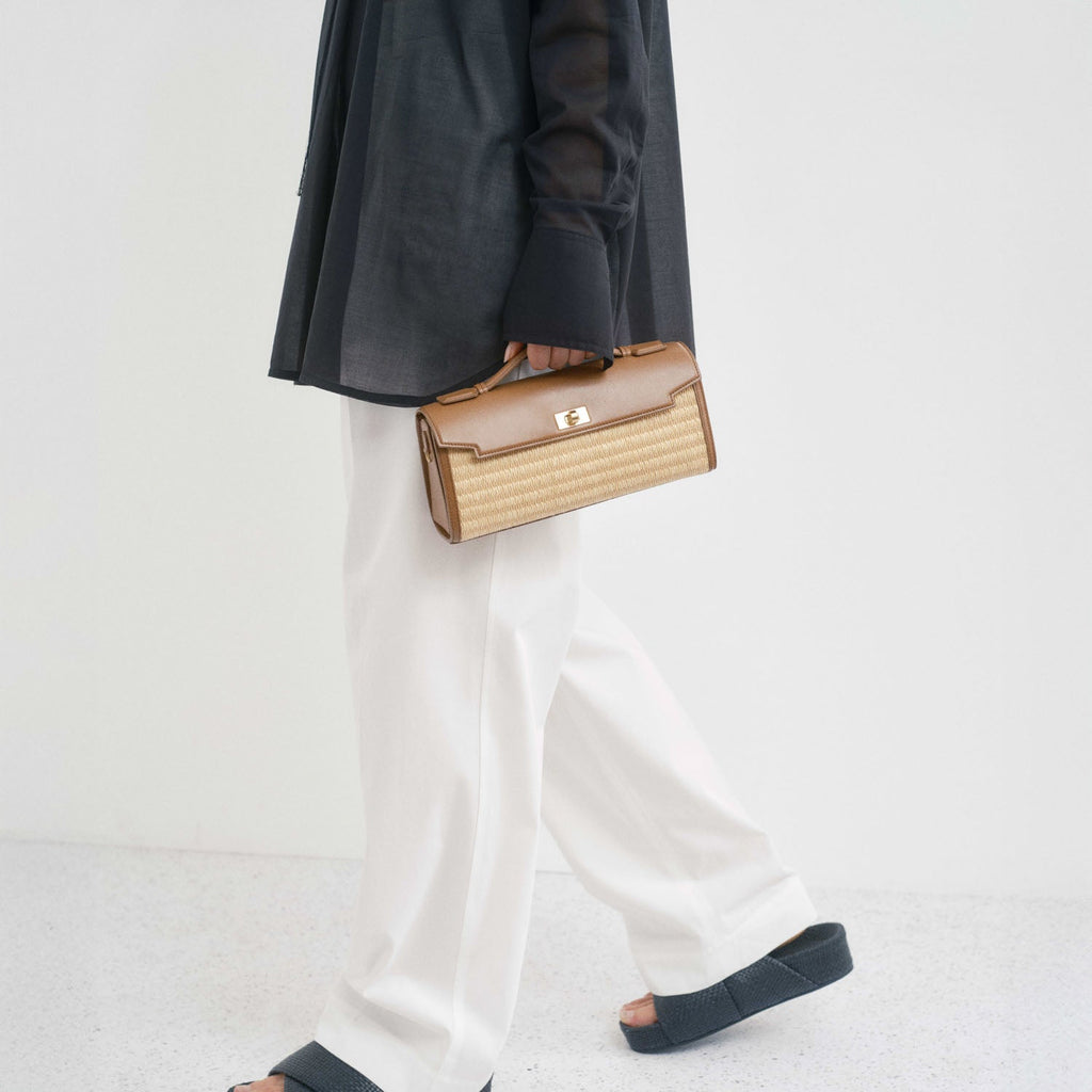 モティマー・ラフィア・クラッチ